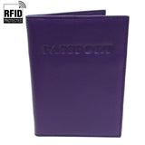 RFID Genuine Leather Passport Case