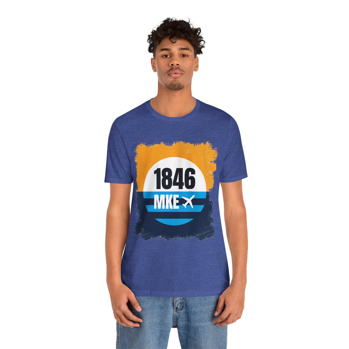 MKE - 1846 - Airport Travel Shirt - Milwaukee Peoples Flag