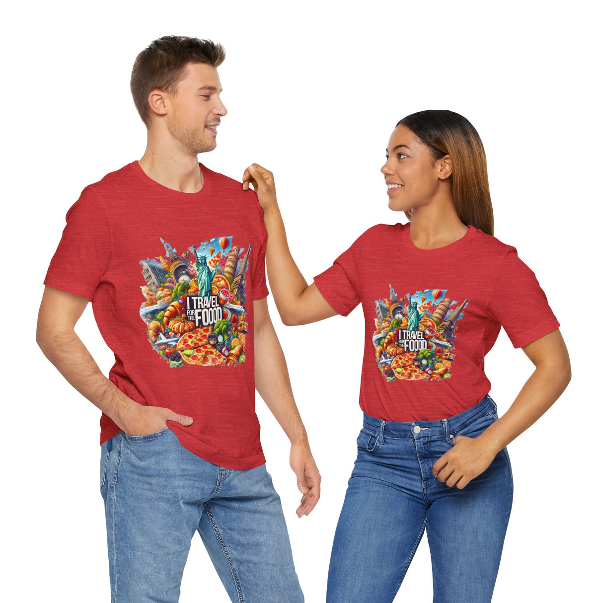 "I Travel for The Food" full color T-shirt