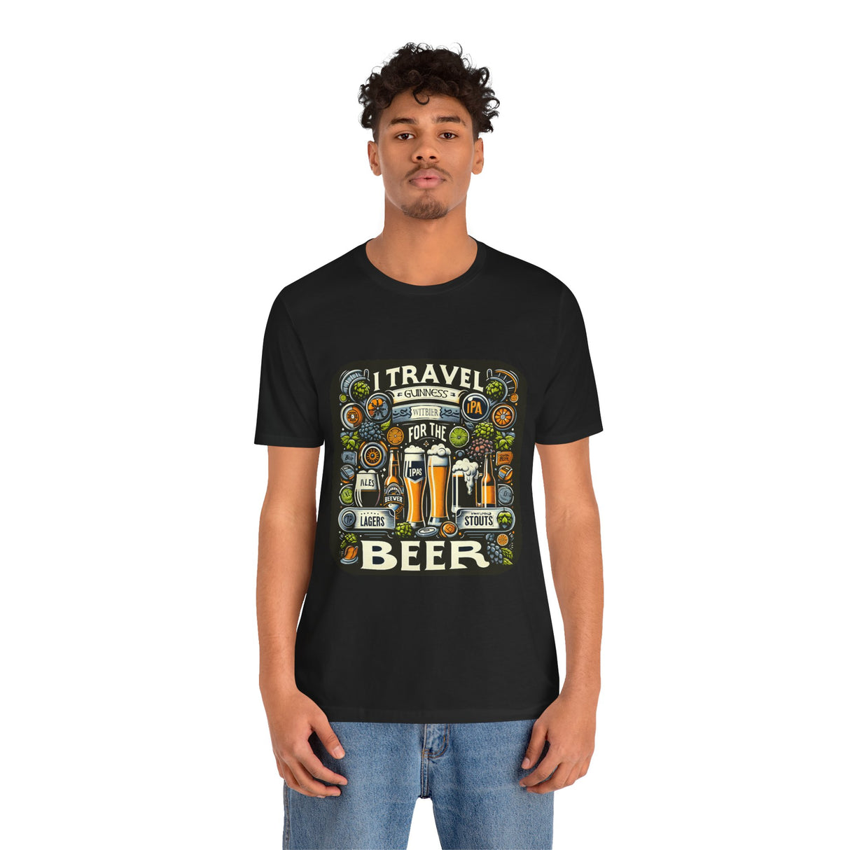 "I Travel for The Beer" full color T-shirt