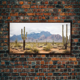 Desert Wall Art, Desert Decor, Framed Canvas Print, Desert Photography, Cactus Wall Art, Southwestern Decor, Landscape Prints, Boho Wall Art