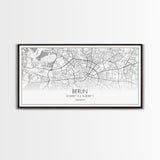 Berlin Street Map, Germany Map, Map Print, Modern Art, Wall Art, Canvas Print, Gift For New Home, Couples Décor, Minimalist Wall Art