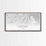 Copenhagen Street Map, Denmark Map, Map Print, Minimalist Art, Wall Art, Canvas Art, Modern Room Décor, RV Wall Décor, Gift For Pilot