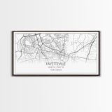 Fayetteville Street Map, North Carolina Map, Map Art, Minimalist Art, Wall Art, Canvas Art, Gift For Parents, Girls Room Décor, Cabin Décor