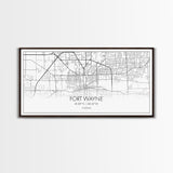 Fort Wayne Map, Nevada Map, Map Art, Minimalist Art, Wall Art, Canvas Art, Moving Gifts, Pool Room Décor, Bar Wall Art, Rustic Home Décor