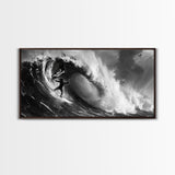 Skull and Crossbones Pirate Surfer - Pirate Surf - Mancave Decor - Office Decor - Pirate Surfer