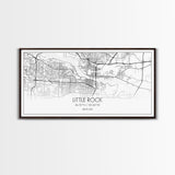 Little Rock City Map, Arkansas Map, Map Art, Modern Art, Wall Art, Canvas Art, Mother In Law Gift, Cabin Wall Décor, Farmhouse Wall Art