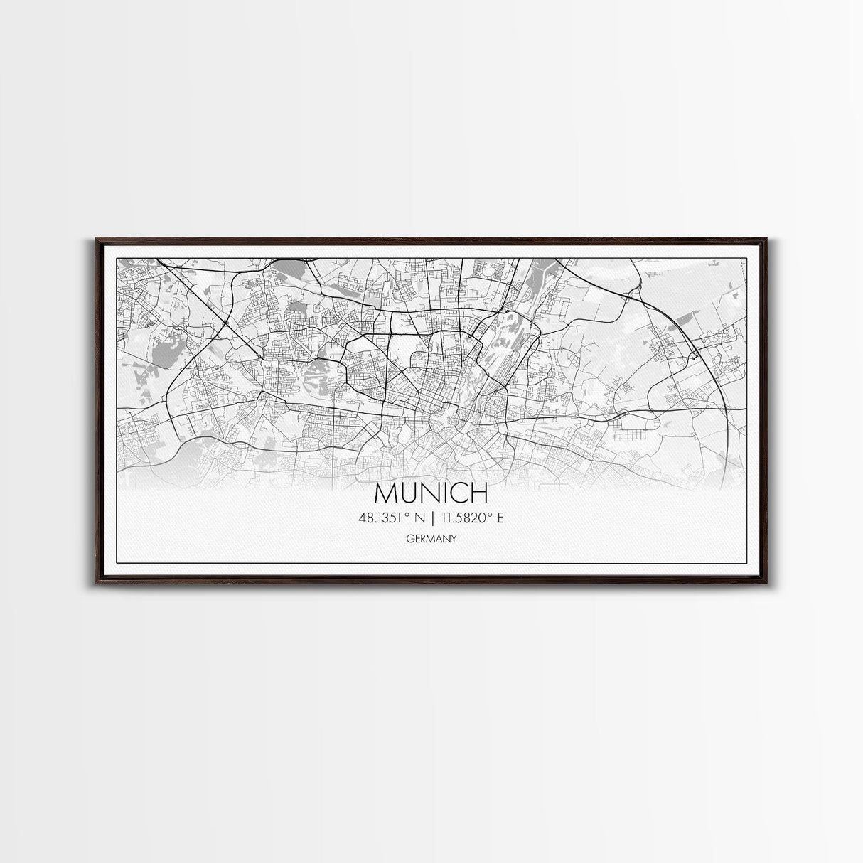 Munich City Map, Germany Map, Map Art, Minimalist Wall Art, Wall Art, Canvas Art, Gift For Men, European Wall Art, Family Wall Art, Prints