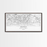 Munich City Map, Germany Map, Map Art, Minimalist Wall Art, Wall Art, Canvas Art, Gift For Men, European Wall Art, Family Wall Art, Prints