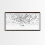 Rome City Map, Italy Art, Map Print, Minimalist Wall Art, Wall Art, Canvas Art, European Wall Art, New Home Gift, Landscape Wall Art, Prints