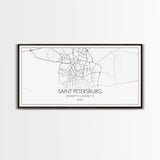 Saint Petersburgh City Map, Russia Art, Map Print, Minimalist Wall Art, Wall Art, Canvas Art, European Wall Art, Home Décor Prints, Office