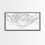 Santa Clarita City Map, California Art, Map Print, Modern Wall Art, Wall Art, Canvas Art, Best Friend Gifts, Family Room Art, Home Décor