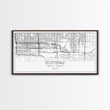 Scottsdale City Map, Arizona Art, Map Print, Modern Wall Art, Wall Art, Canvas Art, Teen Boy Wall Art, RV Décor, Realtor Thank You, Room Art