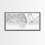 St Louis City Map, Missouri Art, Map Print, Modern Wall Art, Wall Art, Canvas Art, Home Décor Prints, Above Bed Art, Congratulations Gift