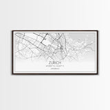 Zurich City Map, Switzerland Art, Map Print, Modern Wall Art, Wall Art, Canvas Art, Home Office Art, Newlywed Gift, Landscape Art Print