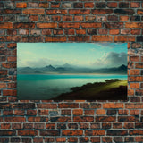 Sublime Scotland Lake, Unique Office Mancave Art, Wall Decor, Ready To Hang Framed Canvas Print, Oversize Wall Art