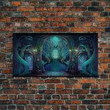 Fantasy wall art, canvas print, magical forest, fantasy landscape art, ready to hang wall art