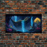 Enchanted Forest Painting, Fantasy Art, Fairy House, Fantasy, Woodland Decor, Woods, Forest, Fairy Forest