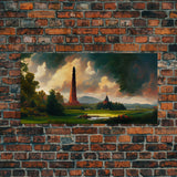 High Fantasy Art Canvas Print, Dark Tower, RPG Fantasy Art, RPG Concept art, unique wall art