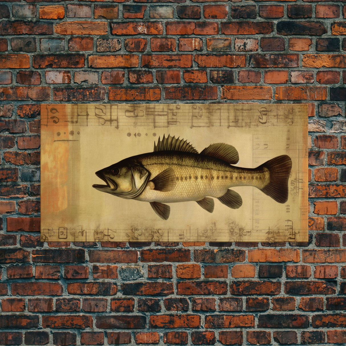 Fish Wall Decor, Animal Wall Art, Nature Wall Art, Minimalist Wall Decor, Panoramic Wall Decor, Canvas Print, Wall Art, Framed Canvas Art