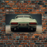 Automotive Art, Classic Car Wall Art, Car Print, Panoramic Art, Wall Art, Canvas Art, Landscape Art, Landscape Print, Car Lover Gift, Office