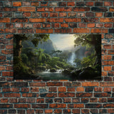 Tropical Wall Art, Framed Canvas Print, Hawaii Art, Tropical Art Print, Tropical Decor, Island Vibes, Rainbow Art, Colorful Art, Caribbean