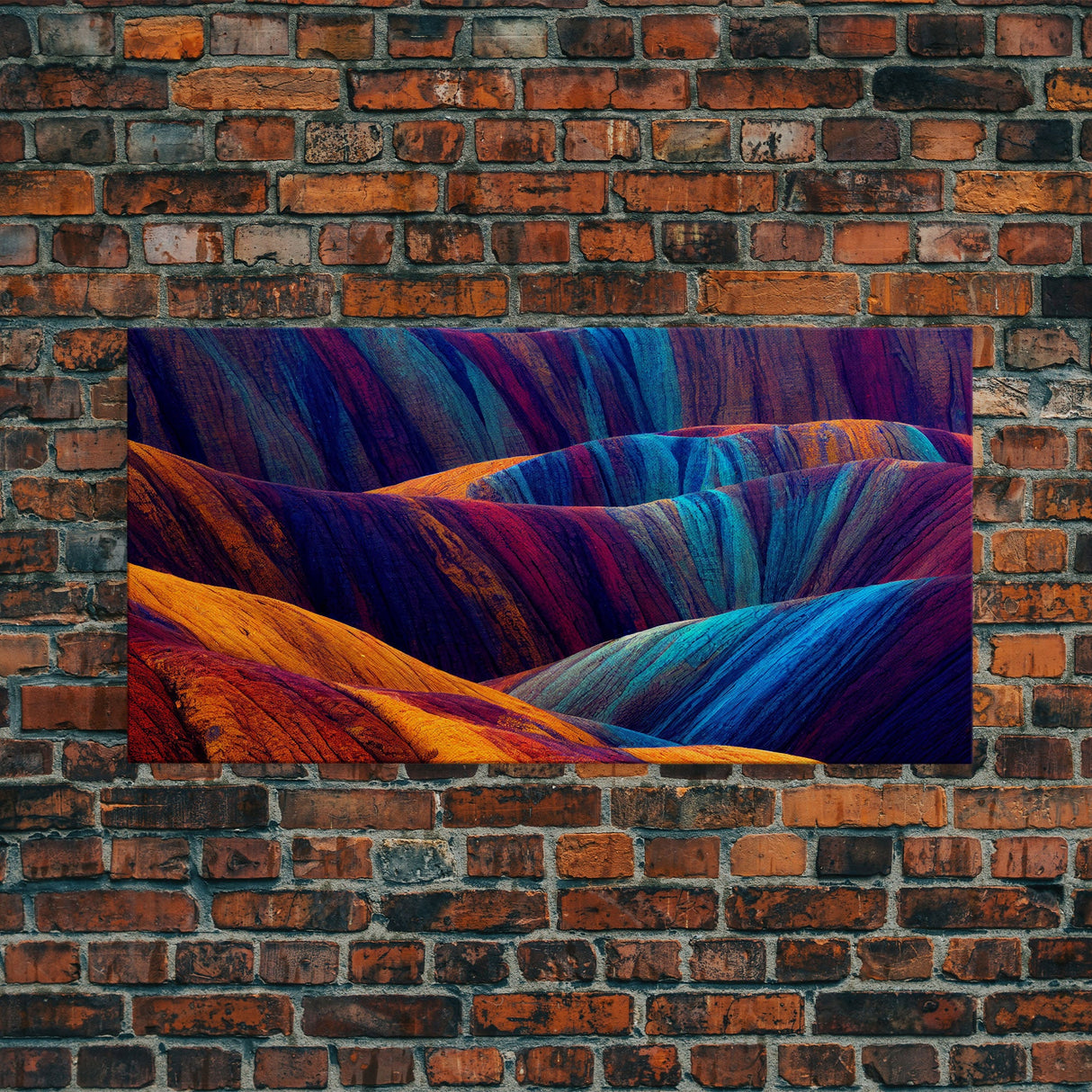 Beautiful Geological art, Geology, Colorful stone formations, ready to hang canvas print wall art, framed canvas wall art, mancave wall art