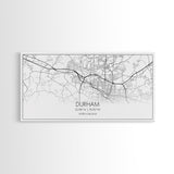 Durham Street Map, North Carolina Map, Map Art, Minimalist Art, Wall Art, Canvas Art, Trendy Room Décor, Bar Room Décor, Teacher Gift