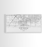 Fort Wayne Map, Nevada Map, Map Art, Minimalist Art, Wall Art, Canvas Art, Moving Gifts, Pool Room Décor, Bar Wall Art, Rustic Home Décor