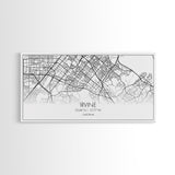 Irvine City Map, California Map, Map Art, Modern Art, Wall Art, Canvas Art, Bedroom Wall Décor, Engagement Gift, Tiny Home Décor, Home Décor