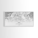 Kyiv City Map, Ukraine Map, Map Art, Modern Art, Wall Art, Canvas Art, Travel Wall Art, European Wall Print, New Home Gift, College Room Art