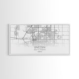 Lincoln City Map, Nebraska Map, Map Art, Modern Art, Wall Art, Canvas Art, Dorm Room Wall Art, Bar Wall Art, Gift For Mom, Teen Wall Art