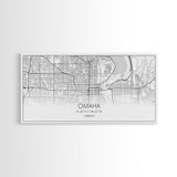 Omaha City Map, Nebraska Art, Map Print, Minimalist Wall Art, Wall Art, Canvas Art, Realtor Thank You, Wall Hanging, Farmhouse Décor