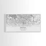 Raleigh City Map, North Carolina Art, Map Print, Minimalist Wall Art, Wall Art, Canvas Art, Gift For Couple, Man Cave Wall Art, Rustic Art