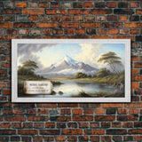 Mount Harvard, Rocky Mountains Colorado Art, Travel Poster Wall Art, Framed Canvas Print, American Mountains, Mountain Landscape Painting