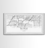 Elk Grove Street Map, California Map, Map Art, Minimalist Art, Wall Art, Canvas Art, Trendy Décor, Gift For Friend, Couple Wall Décor