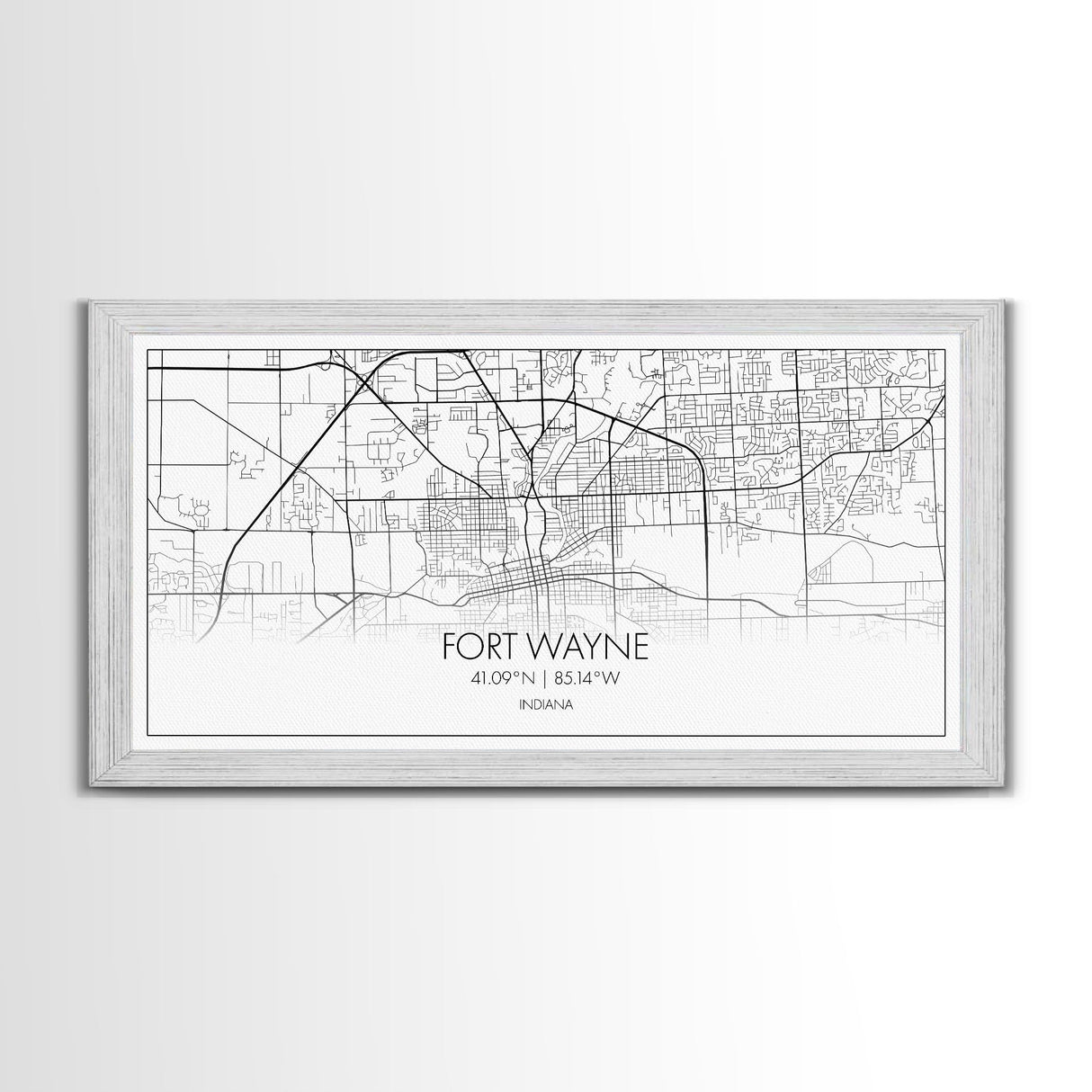 Fort Wayne Map, Nevada Map, Map Art, Minimalist Art, Wall Art, Canvas Art, Moving Gifts, Pool Room Décor, Bar Wall Art, Rustic Home Décor