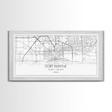 Fort Wayne Map, Nevada Map, Map Art, Minimalist Art, Wall Art, Canvas Art, Moving Gifts, Pool Room Décor, Bar Wall Art, Rustic Home Décor