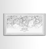 Helsinki City Map, Finland Map, Map Art, Minimalist Art, Wall Art, Canvas Art, Europe Art, Gift For Girls, Large Canvas Art, Travel Wall Art