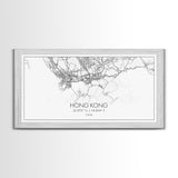 Hong Kong City Map, China Map, Map Art, Modern Art, Wall Art, Canvas Art, Asian Wall Art, Simple Wall Art, Wall Prints Trendy, Modern Gift