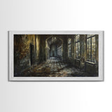 Insane Asylum Canvas Print, Wood Framed Wall Art, Creepy Dark Academia Spooky Season, Spooky Vibes, Halloween Prop Gift Idea