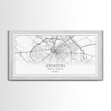 Lexington City Map, Kentucky Map, Map Art, Modern Art, Wall Art, Canvas Art, Dorm Room Decor, Country Wall Art, Housewarming Gift, Prints