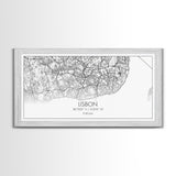 Lisbon City Map, Portugal Map, Map Art, Modern Art, Wall Art, Canvas Art, Travel Wall Décor, Apartment Wall Art, Book Lover Gift, Office Art