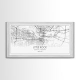 Little Rock City Map, Arkansas Map, Map Art, Modern Art, Wall Art, Canvas Art, Mother In Law Gift, Cabin Wall Décor, Farmhouse Wall Art