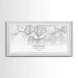 Louisville City Map, Kentucky Map, Map Art, Modern Art, Wall Art, Canvas Art, Aesthetic Room Décor, Wall Art Home Décor, Birthday Gift