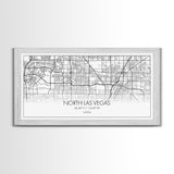 North Las Vegas City Map, Nevada Art, Map Print, Minimalist Wall Art, Wall Art, Canvas Art, Gamer Room Décor, Teacher Gift, Teen Boy Décor