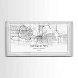 Overland Park City Map, Kansas Art, Map Print, Minimalist Wall Art, Wall Art, Canvas Art, Gift For Realtor, Boho Wall Hanging, Southern Art