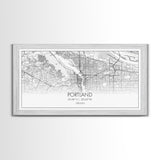 Portland City Map, Oregon Art, Map Print, Minimalist Wall Art, Wall Art, Canvas Art, New Home Gift, Gaming Wall Décor, Man Cave Art, Prints