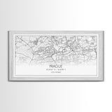 Prague City Map, Czech Republic Art, Map Print, Minimalist Wall Art, Wall Art, Canvas Art, First Home Gift, Indie Room Décor, Military Décor