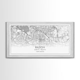 Raleigh City Map, North Carolina Art, Map Print, Minimalist Wall Art, Wall Art, Canvas Art, Gift For Couple, Man Cave Wall Art, Rustic Art